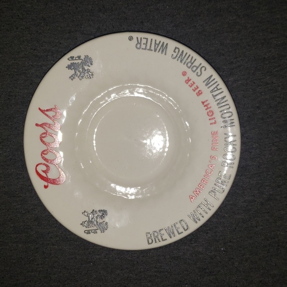 Coors America's Fine Light Beer Ceramic Coin Dish / Ashtray 6" - Picture 5 of 5